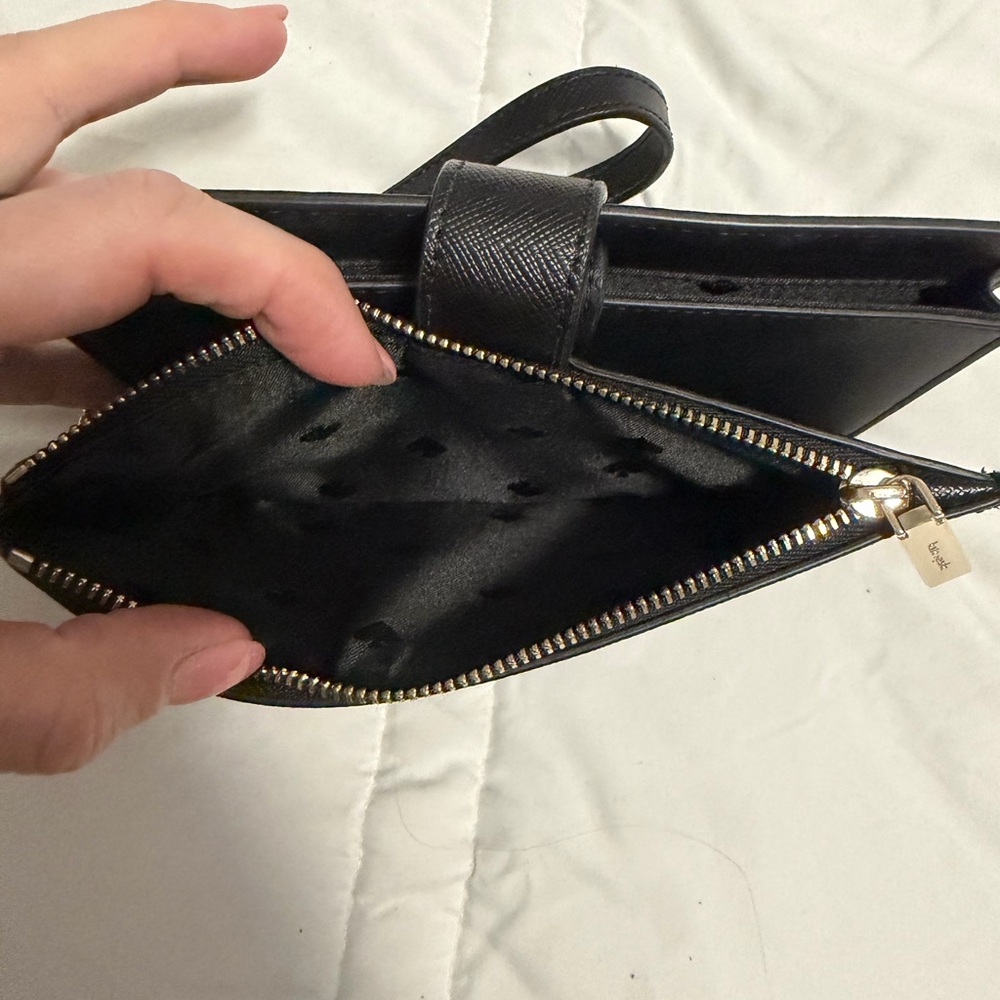 Kate Spade Black Phone Wristlet Wallet - Picture 5 of 6